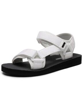 Dream Pairs Size 11 Sandals Adjustable Strap Arch Support Durable Footbed White